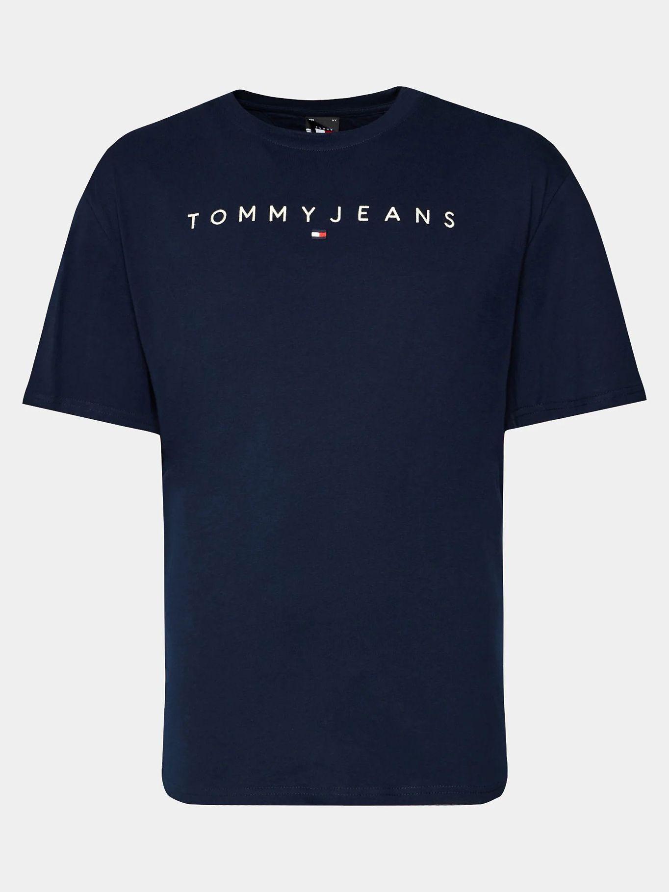 Polera Regular-Linear Logo Azul Tommy Jeans-5