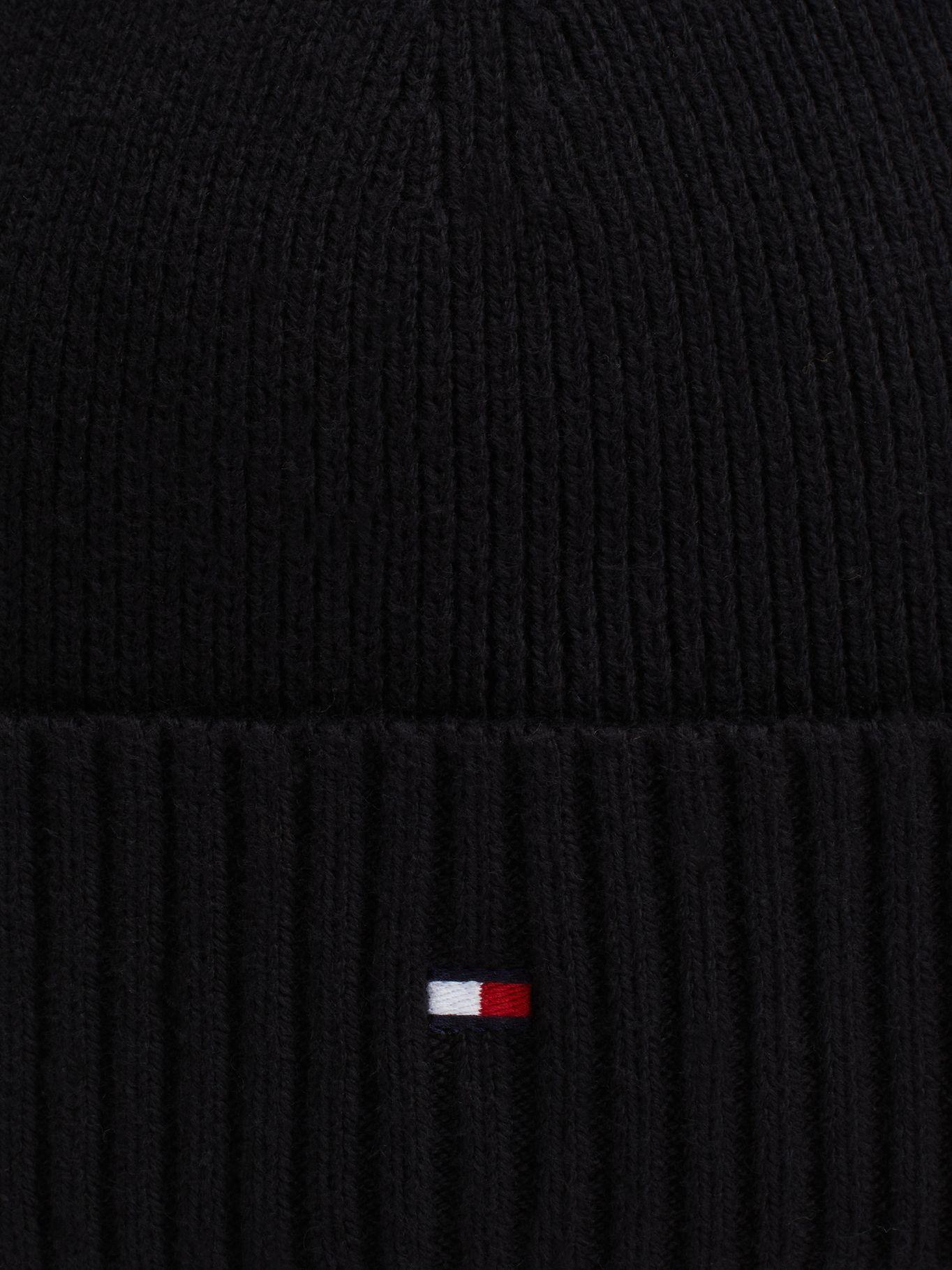 Gorro Solid de Logo Negro Tommy Hilfiger-2