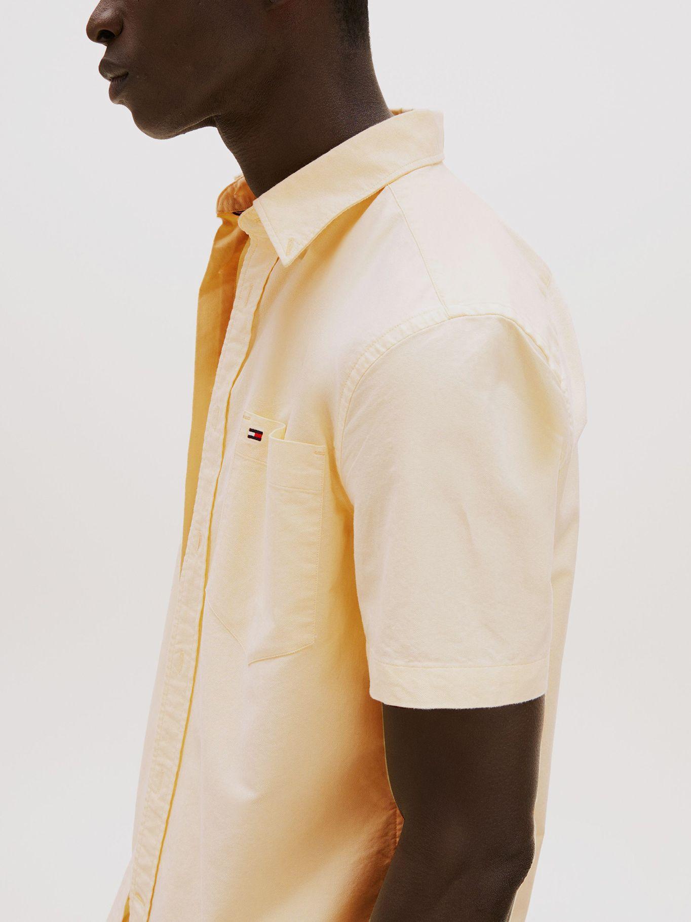Camisa Heritage Oxford Regular- Amarillo Tommy Hilfiger-3