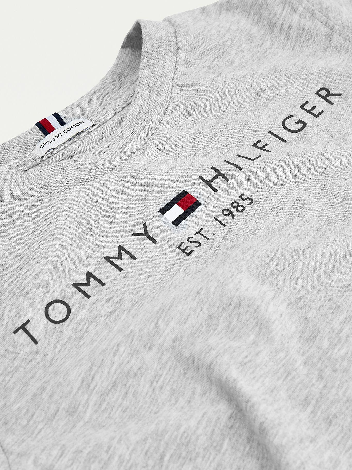 Polera Kids Essential Logo C-Neck Gris Tommy Hilfiger-2