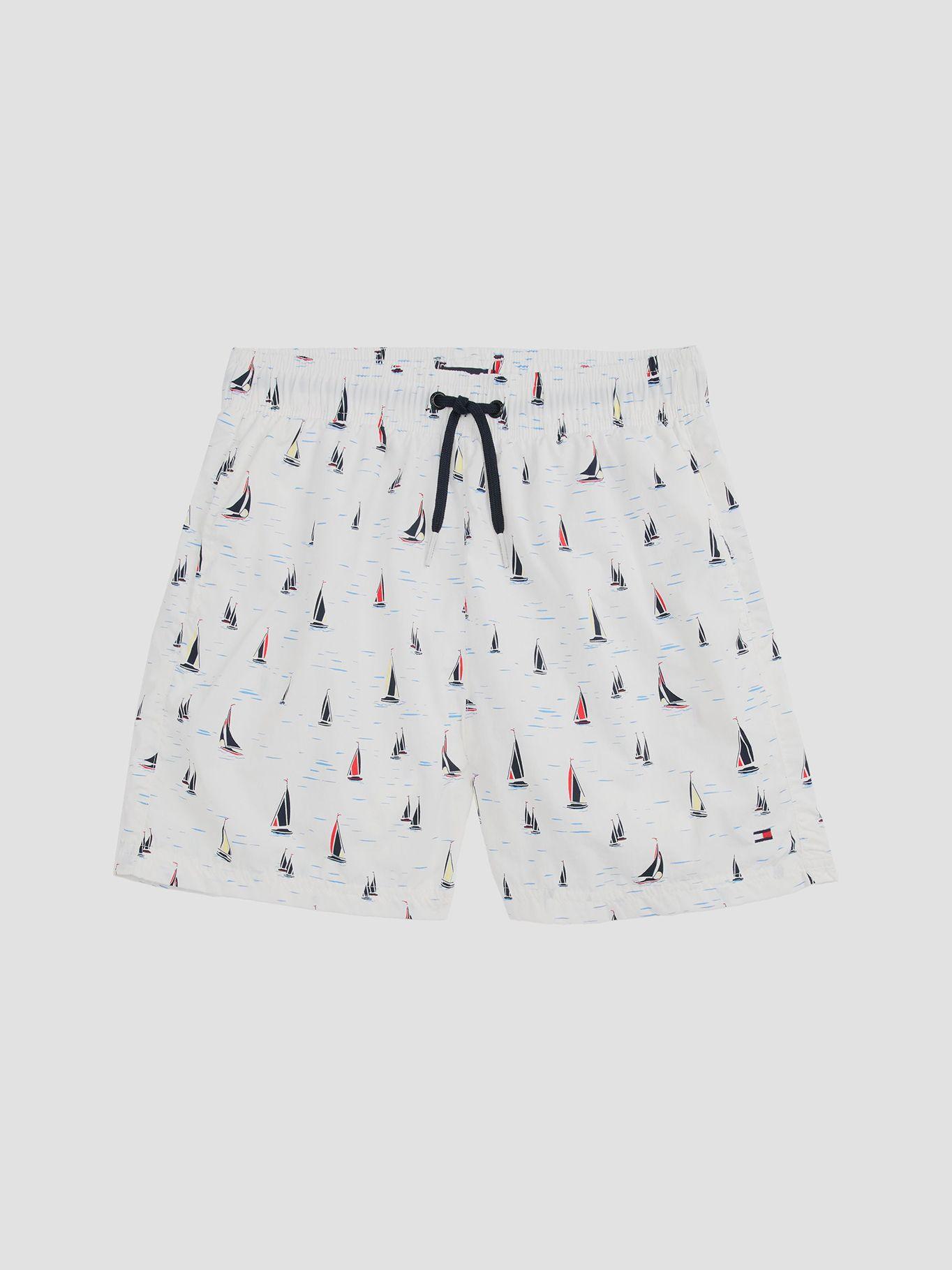 Traje De Baño Estampado De Largo Blanco Tommy Hilfiger-0