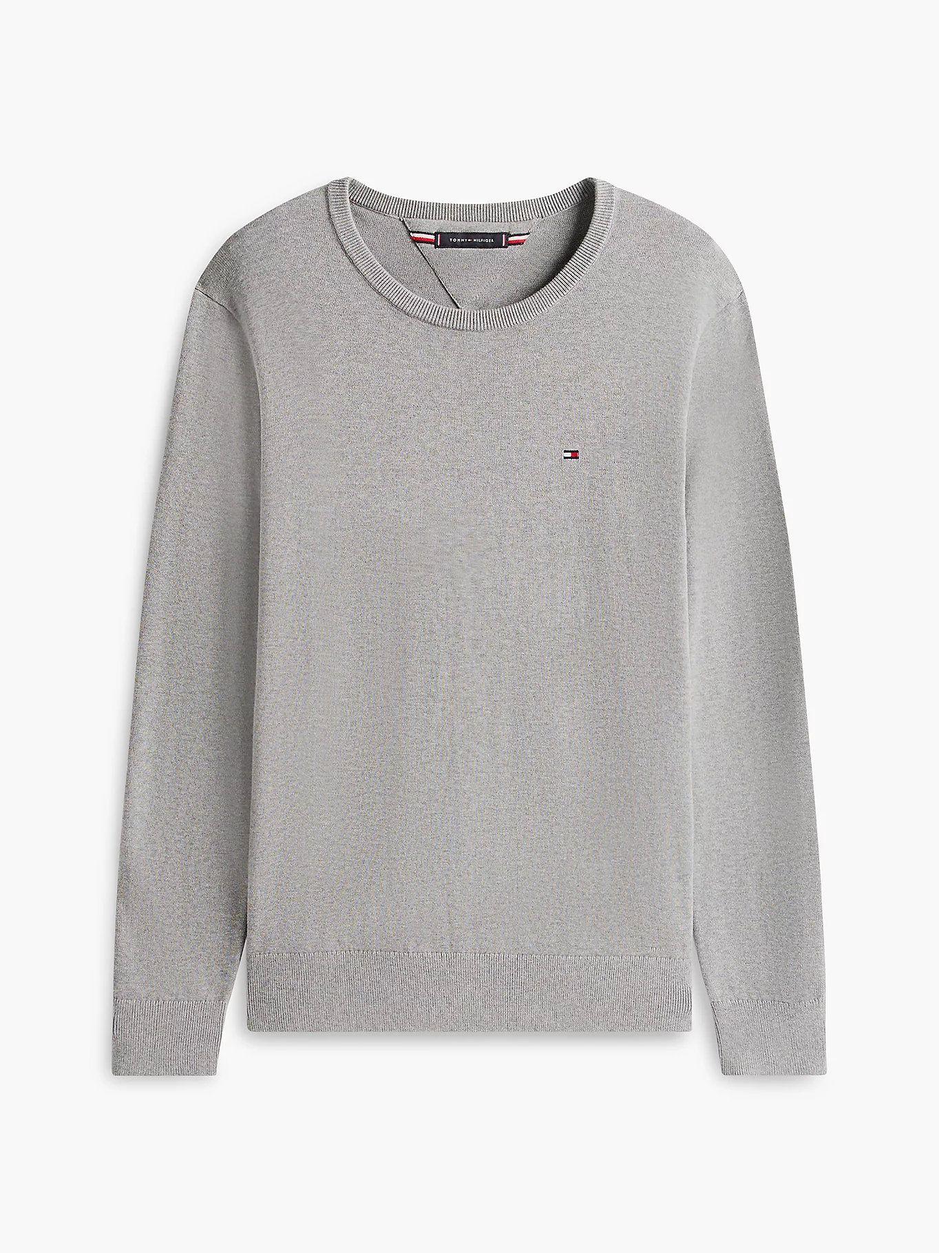 Sweater Básico Signature C-Neck Gris Tommy Hilfiger-4
