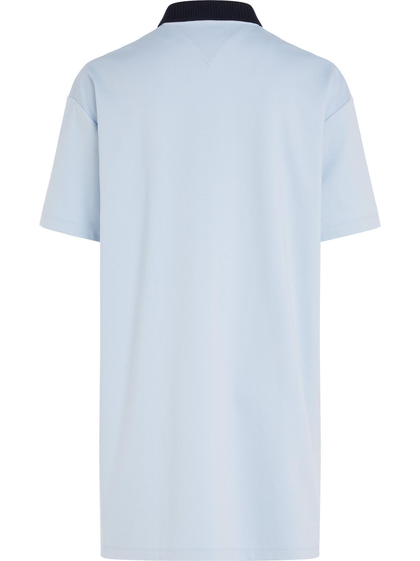 Vestido Split Global Stripe Celeste Tommy Hilfiger-3