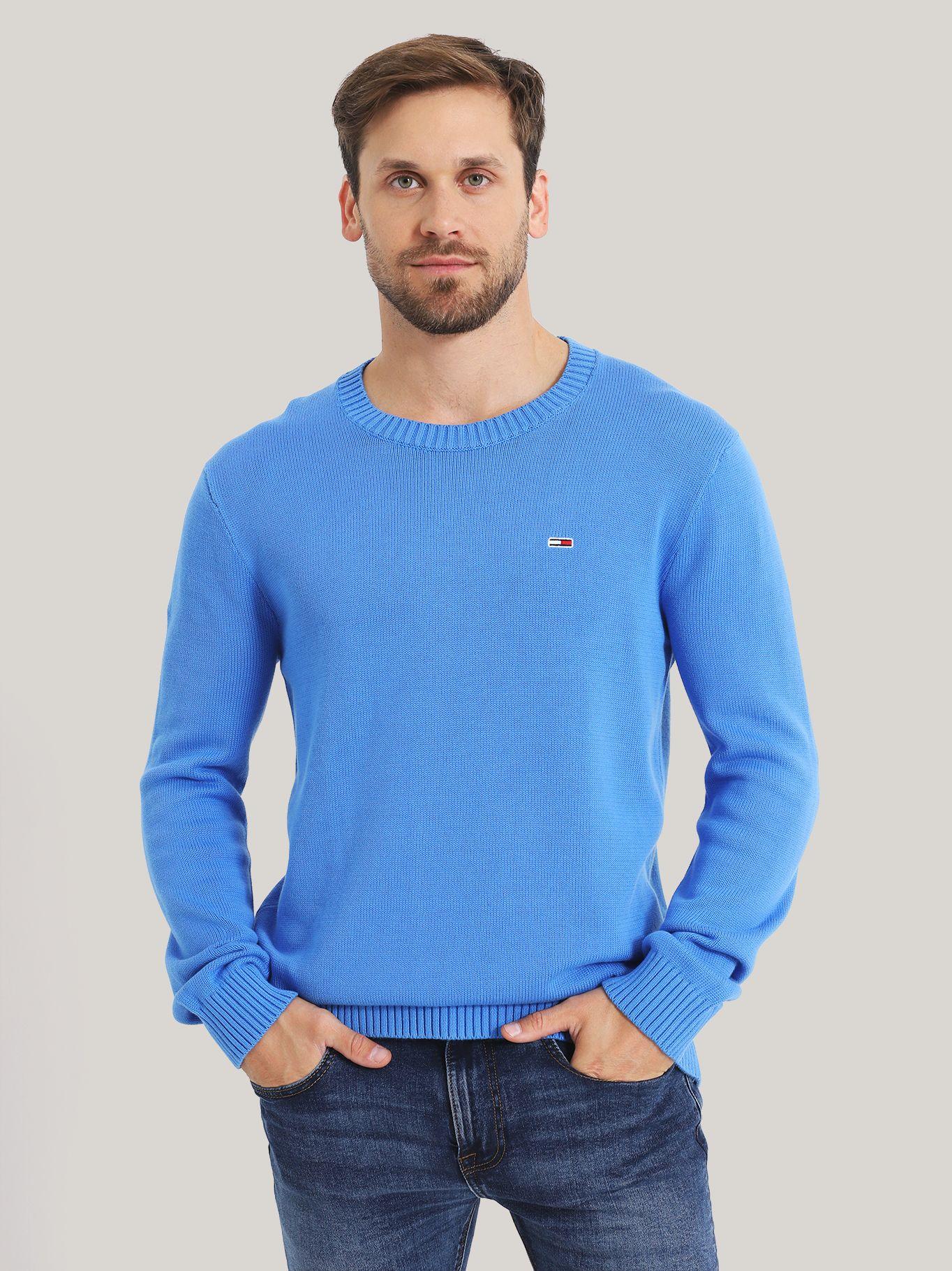 Sweater Essential Slim Fit Azul Tommy Jeans-0