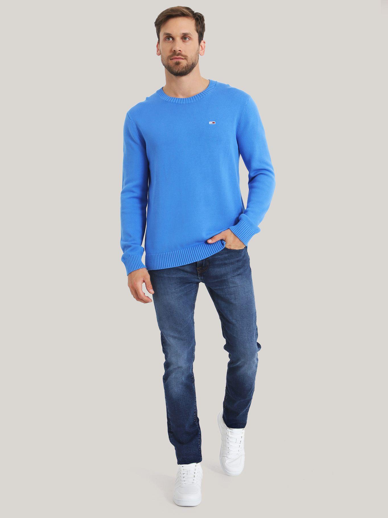 Sweater Essential Slim Fit Azul Tommy Jeans-1