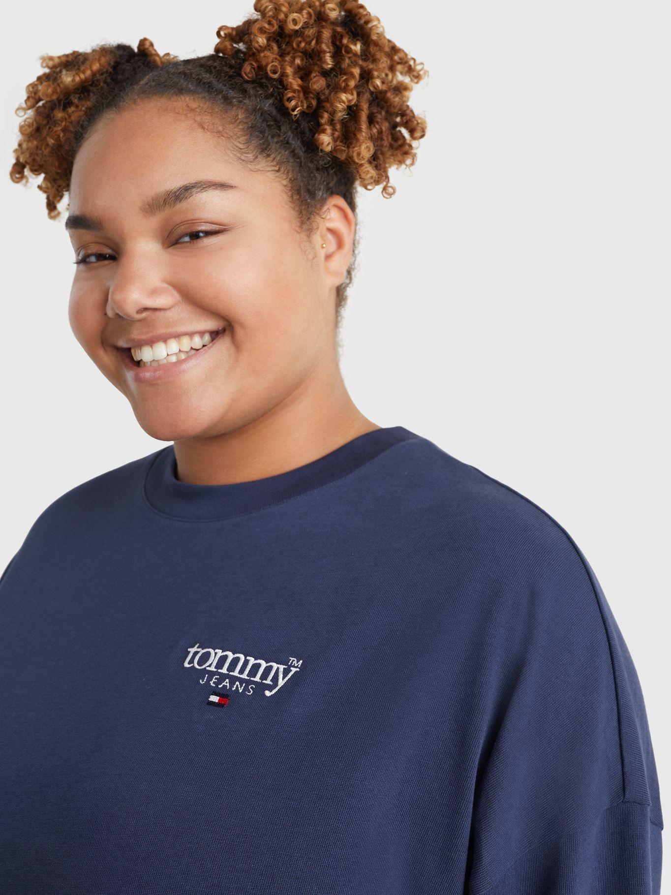 Vestido Curve Lower Logo Azul Tommy Jeans-3