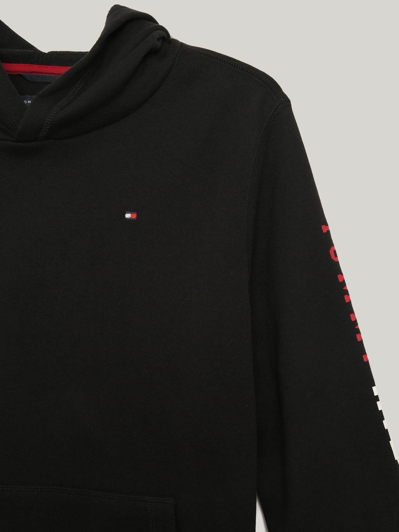 Polerón Hoodie De Niño Logo Script Negro Tommy Hilfiger-2