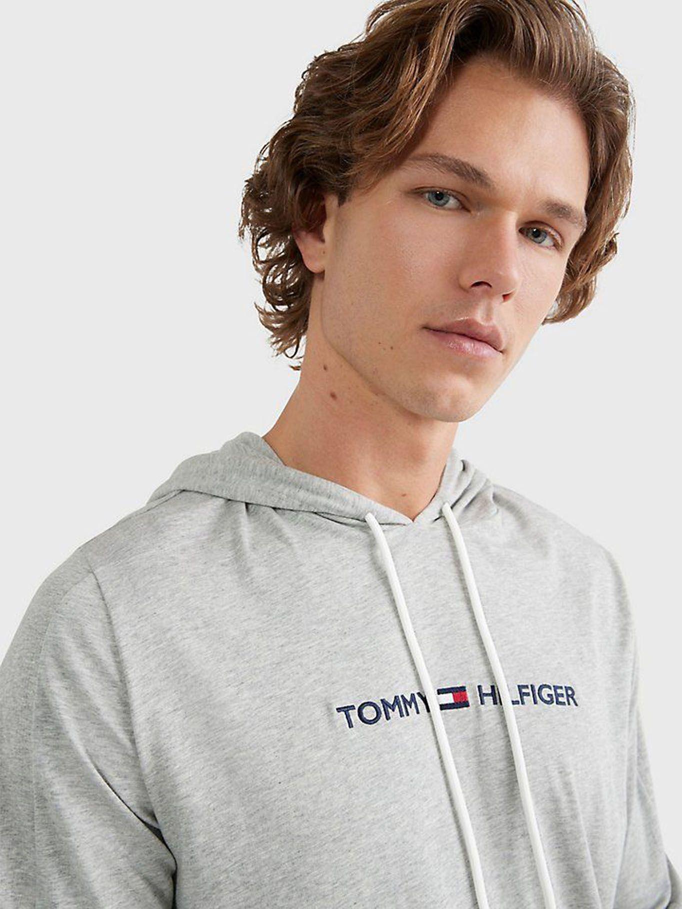 Polerón Pijama Con Logo Gris Hombre-3