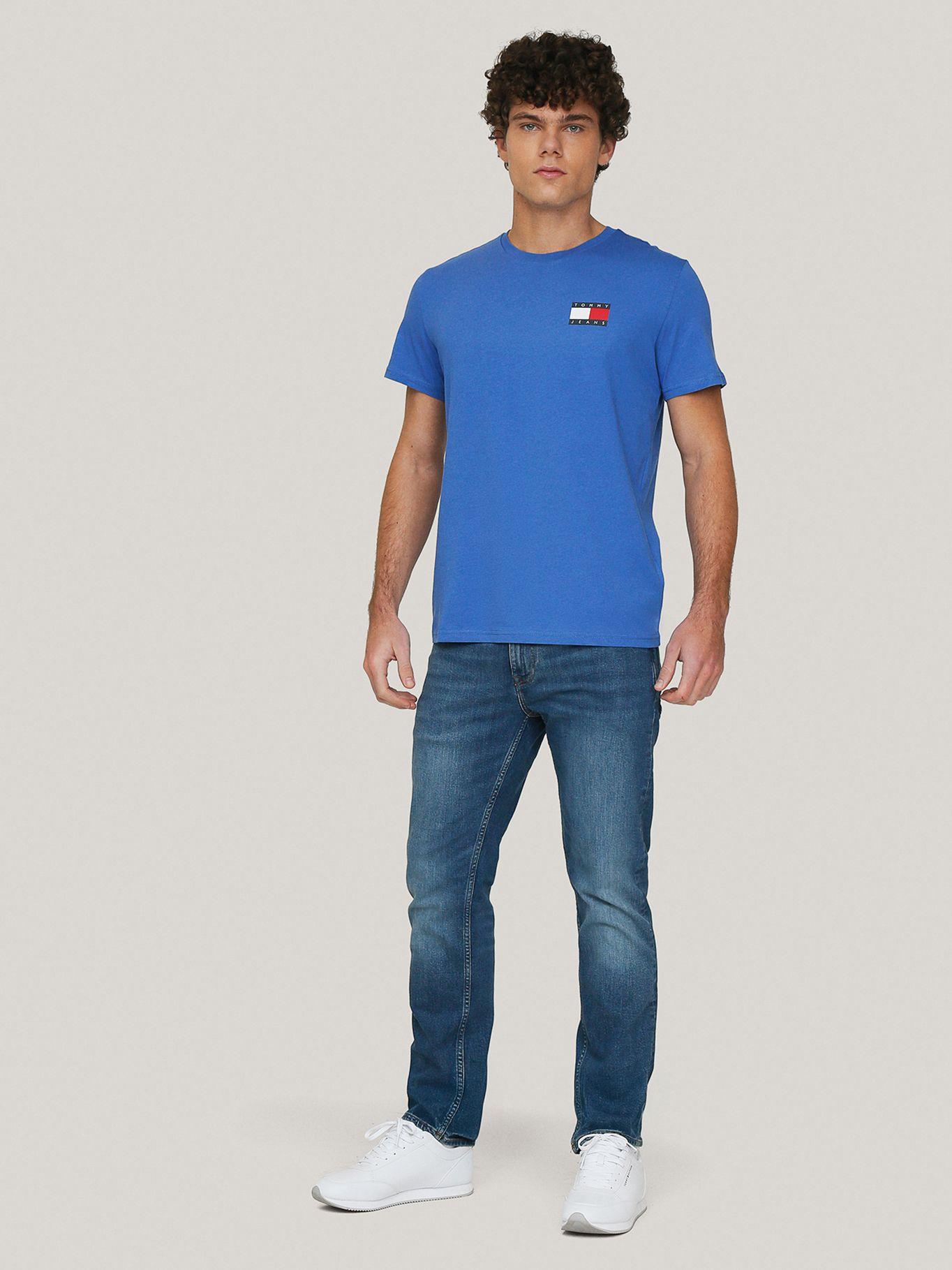 Polera Essential Flag Logo Celeste Tommy Jeans-1