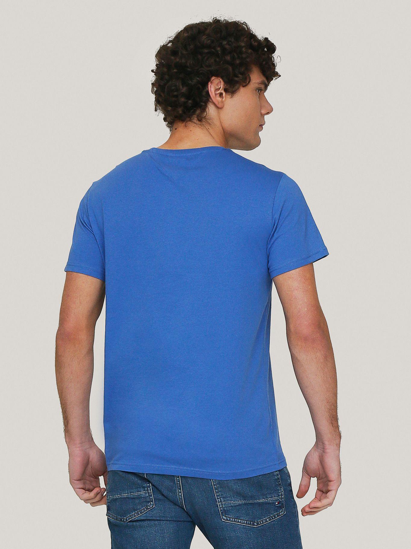 Polera Essential Flag Logo Celeste Tommy Jeans-3