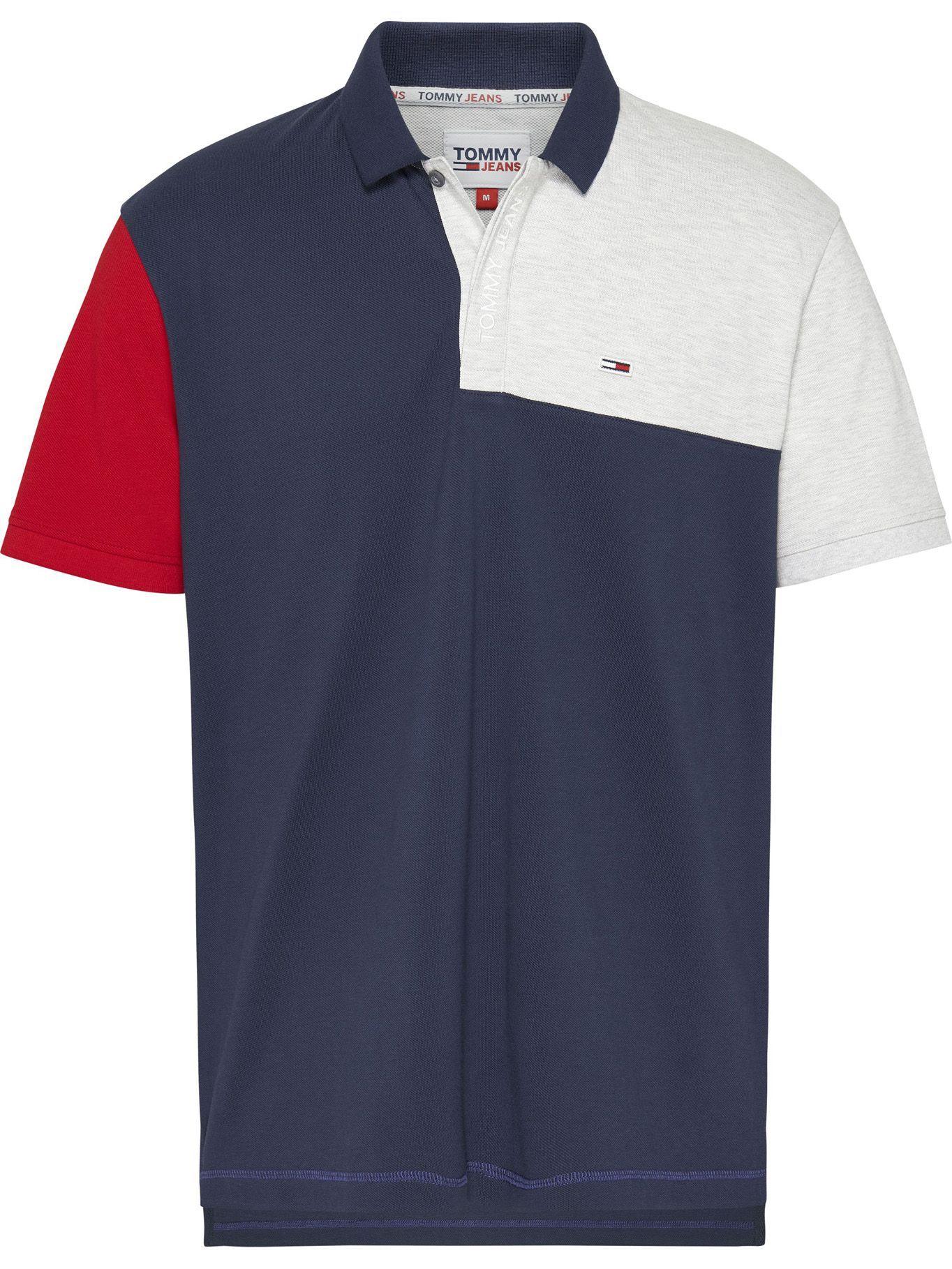 Polo Color block Azul Tommy Jeans F2-0