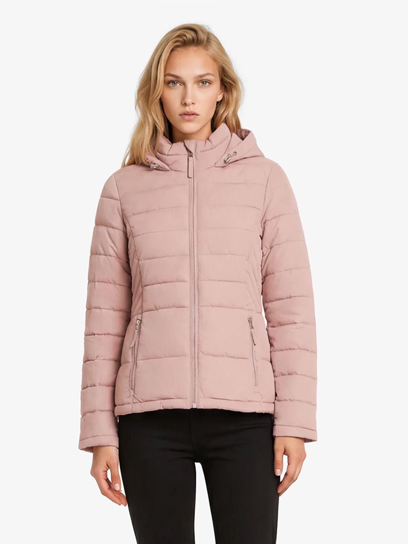 Parka Acolchada Solid Rosado Tommy Hilfiger-0