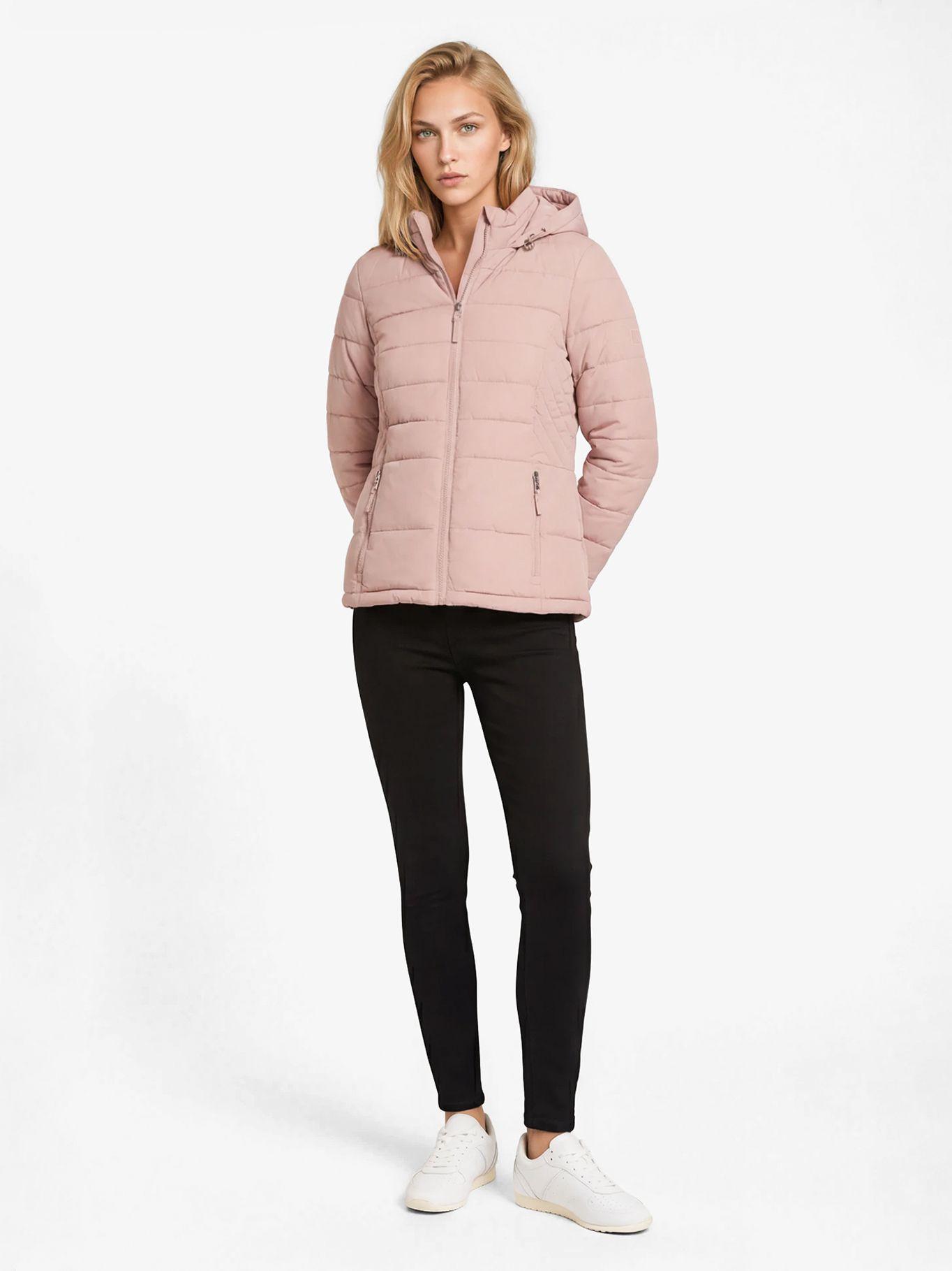 Parka Acolchada Solid Rosado Tommy Hilfiger-1