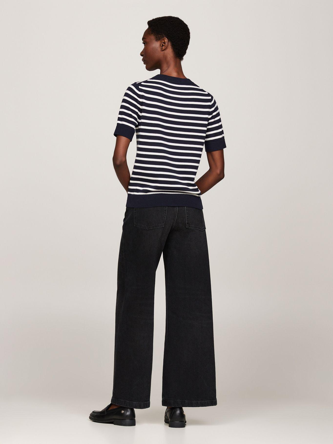 Sweater Solid Con Logo Azul Tommy Hilfiger-2