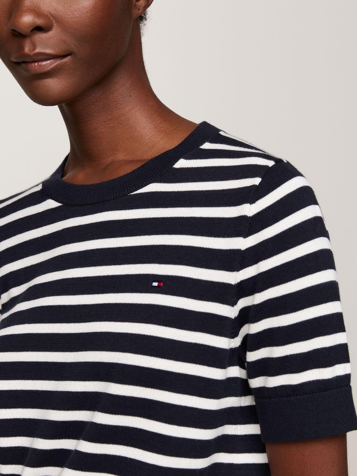 Sweater Solid Con Logo Azul Tommy Hilfiger-3