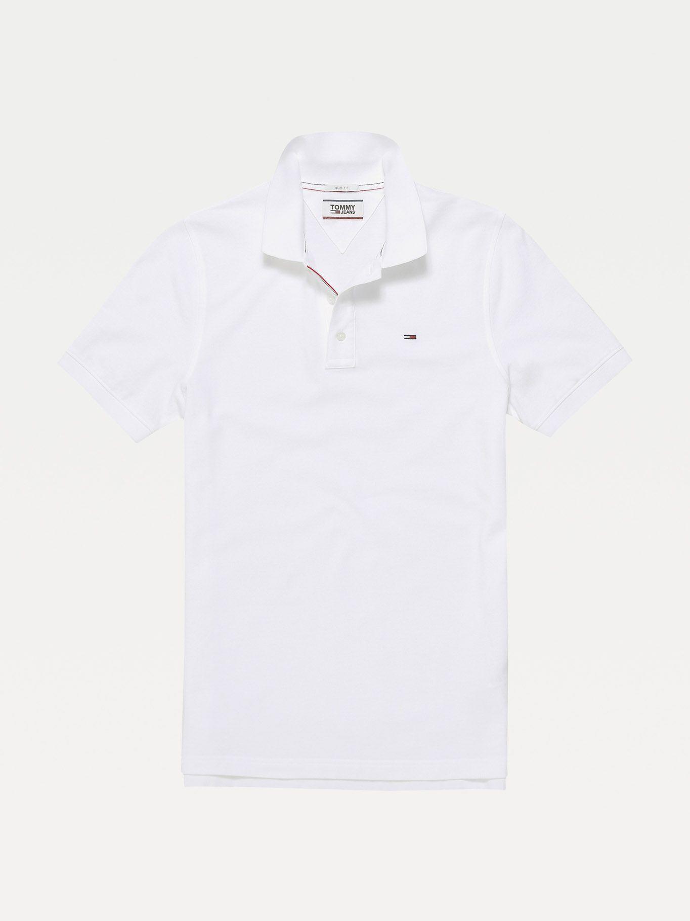 Polo Original Flag Slim Blanco Tommy Jeans E2-3