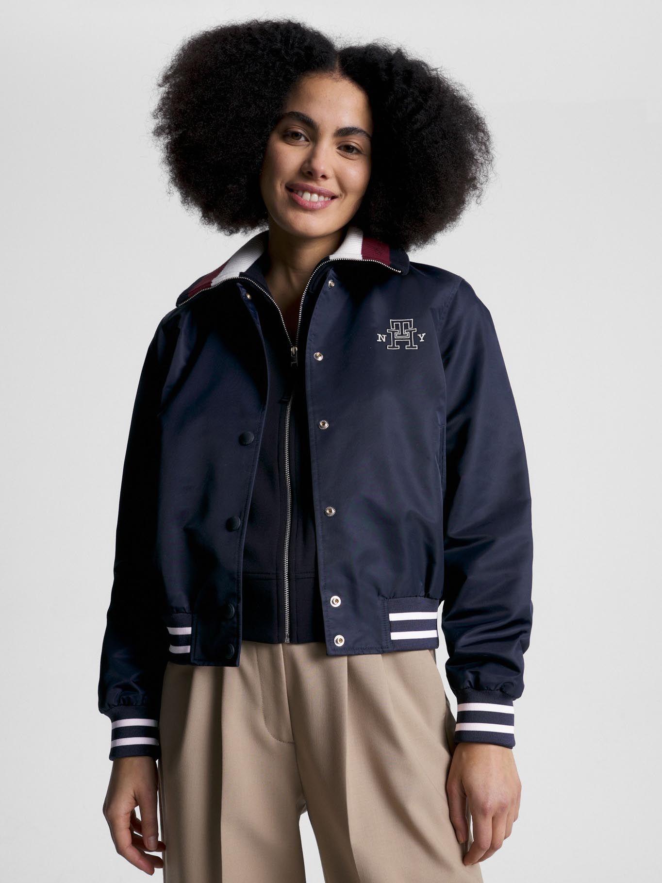 Bomber Varsity Logo Monogram Azul Tommy Hilfiger-0