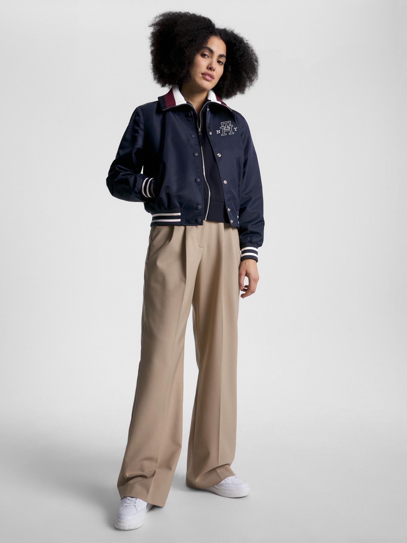 Bomber Varsity Logo Monogram Azul Tommy Hilfiger-1