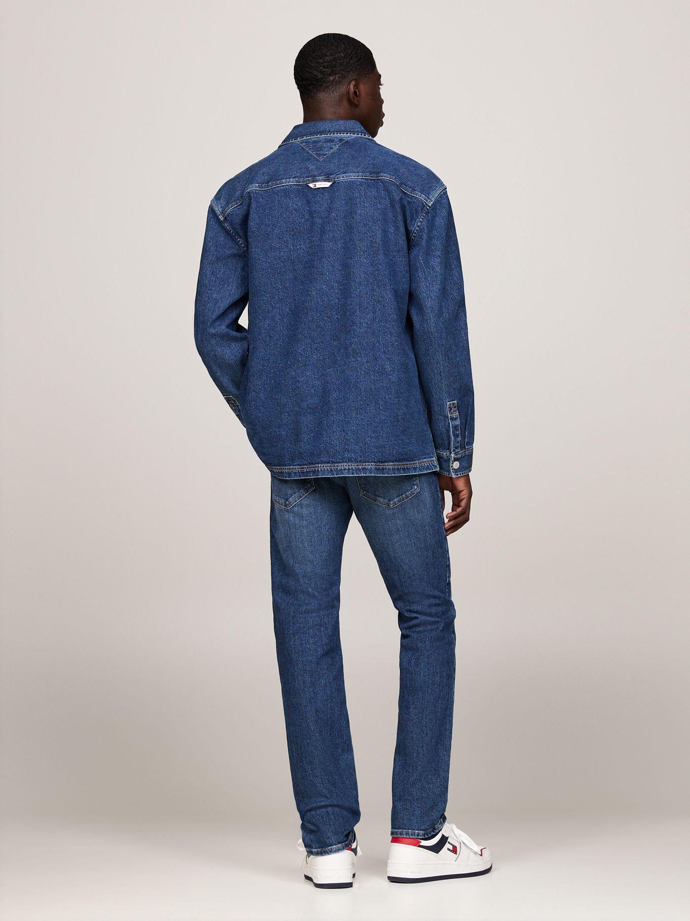 Camisa Essential Denim Casual Fit Azul Tommy Hilfiger-2