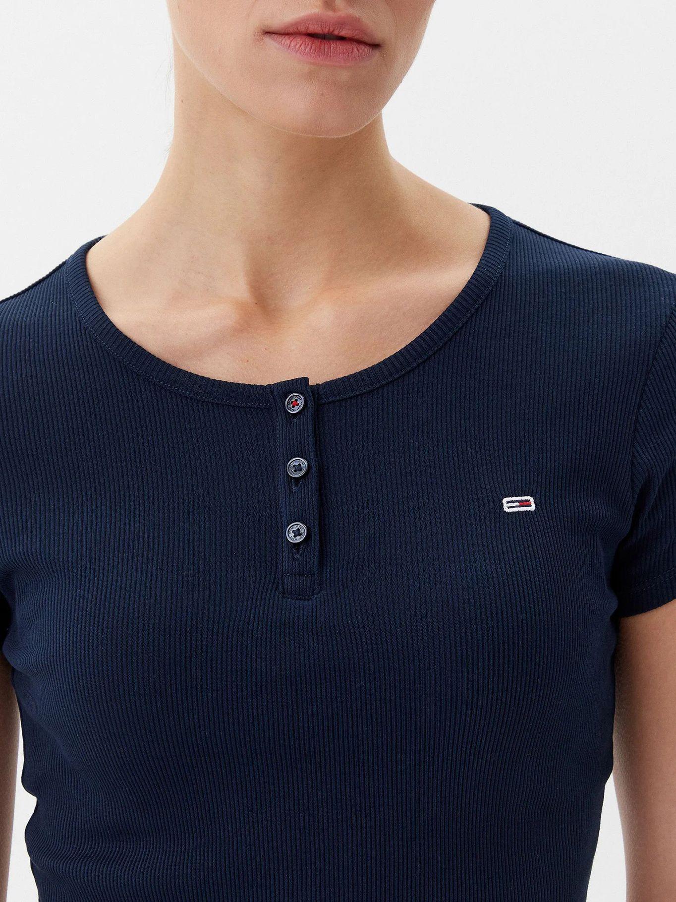 Polera De Rayas Slim Fit Azul Tommy Jeans-3