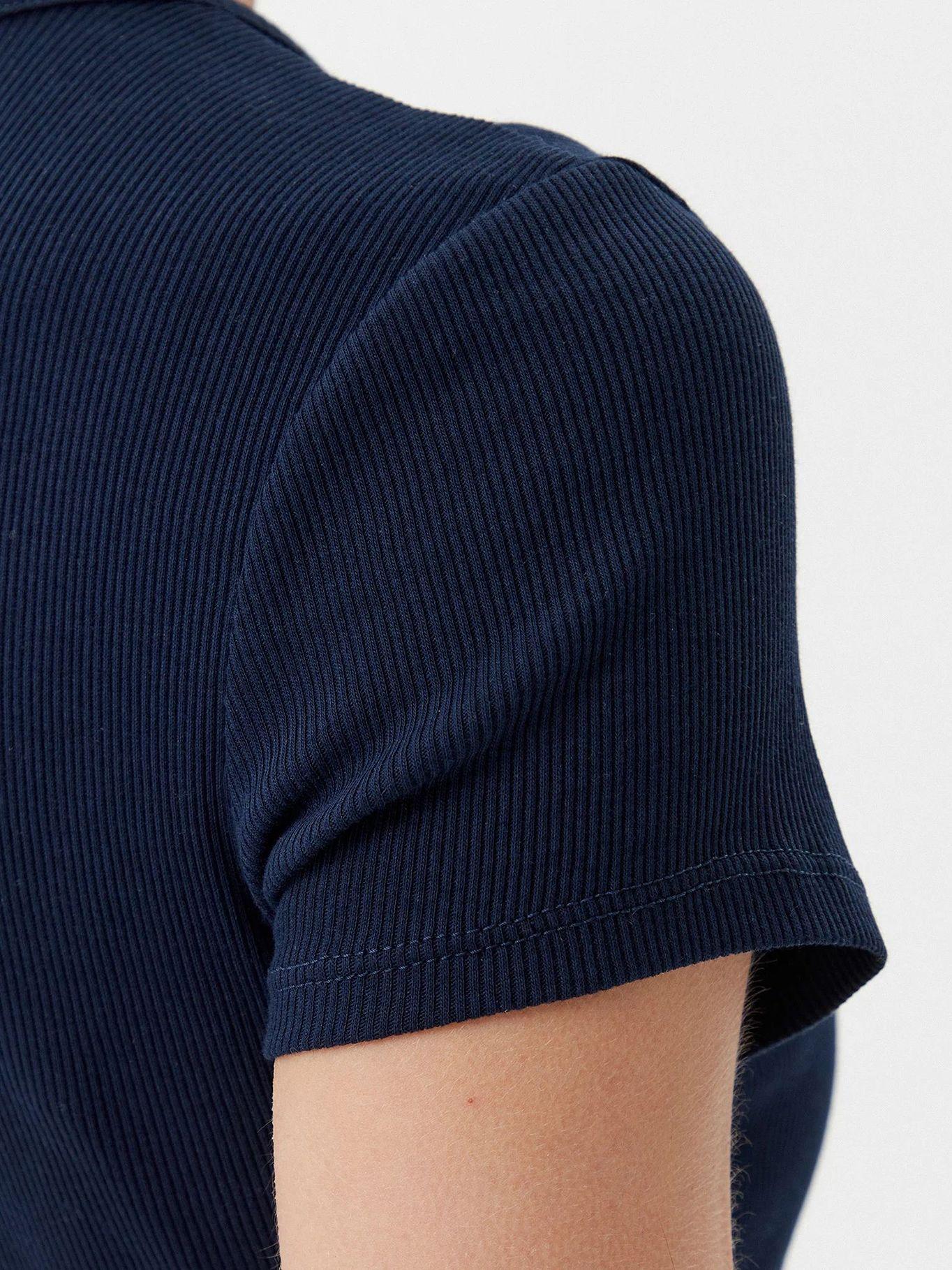 Polera De Rayas Slim Fit Azul Tommy Jeans-4