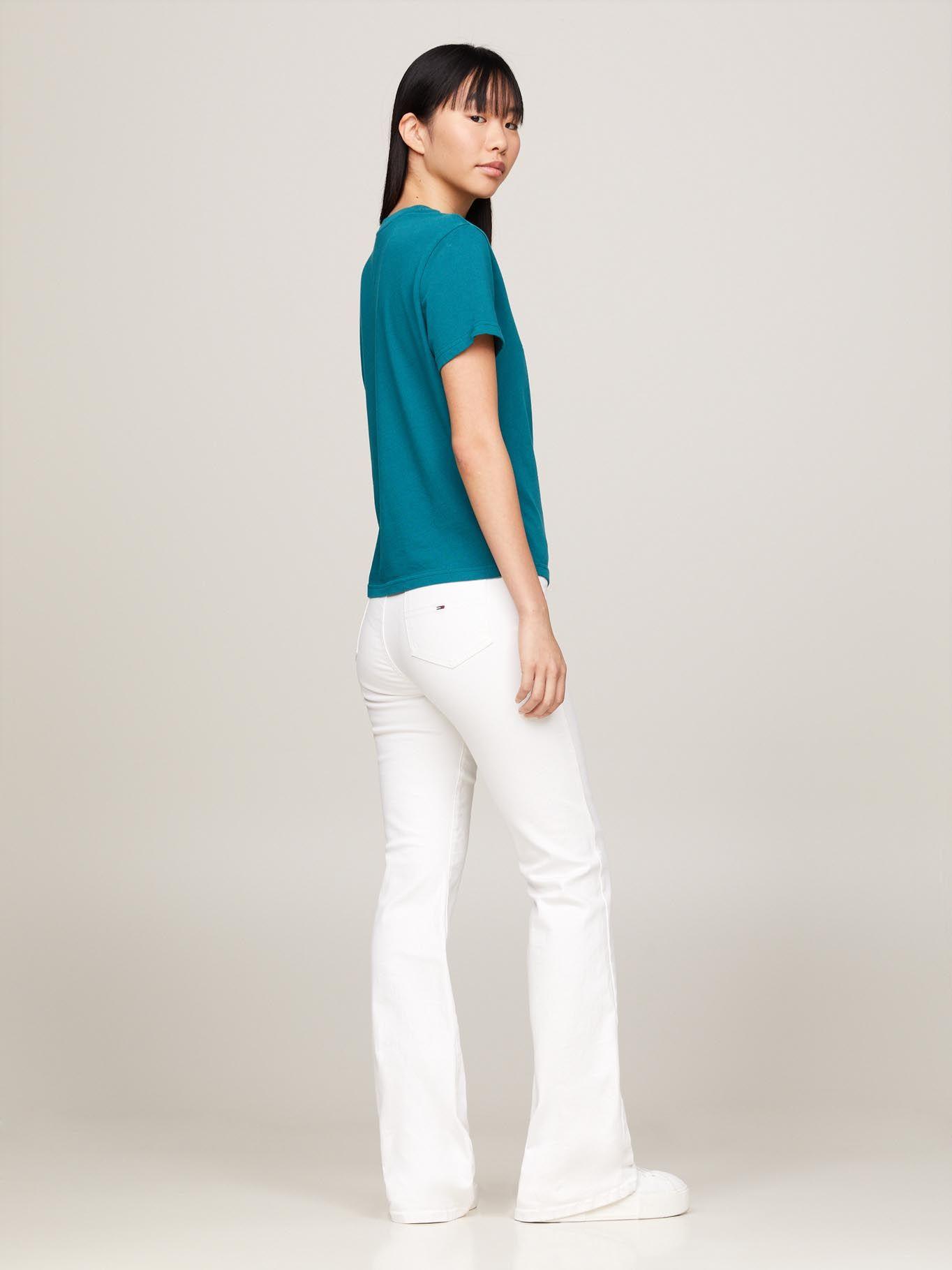 Polera Varsity Con Logo Bordado Verde Tommy Jeans-2