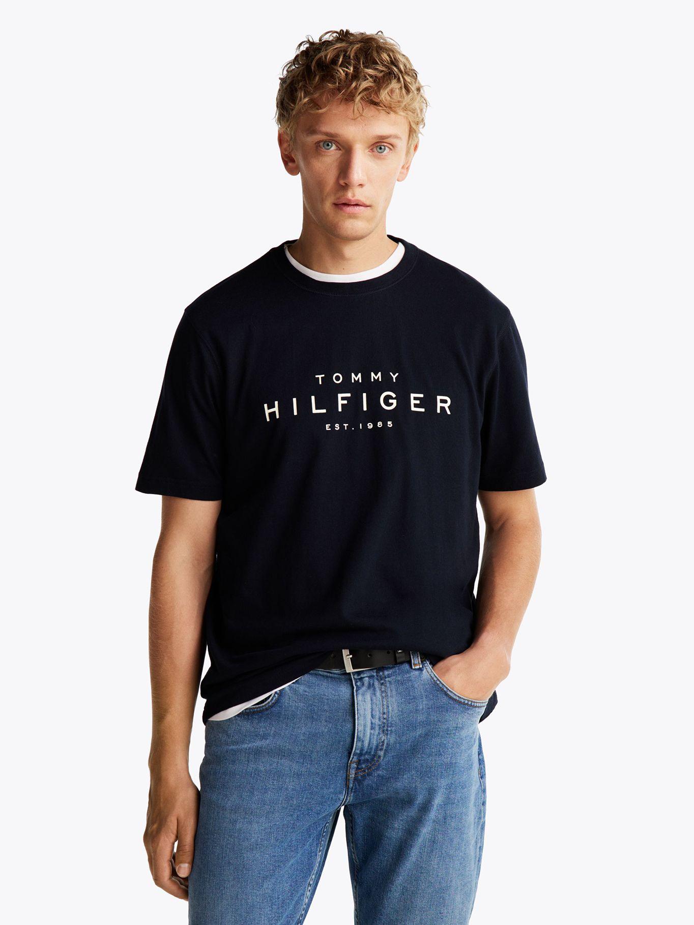 Polera Big Logo Regular Fit Azul Tommy Hilfiger-0