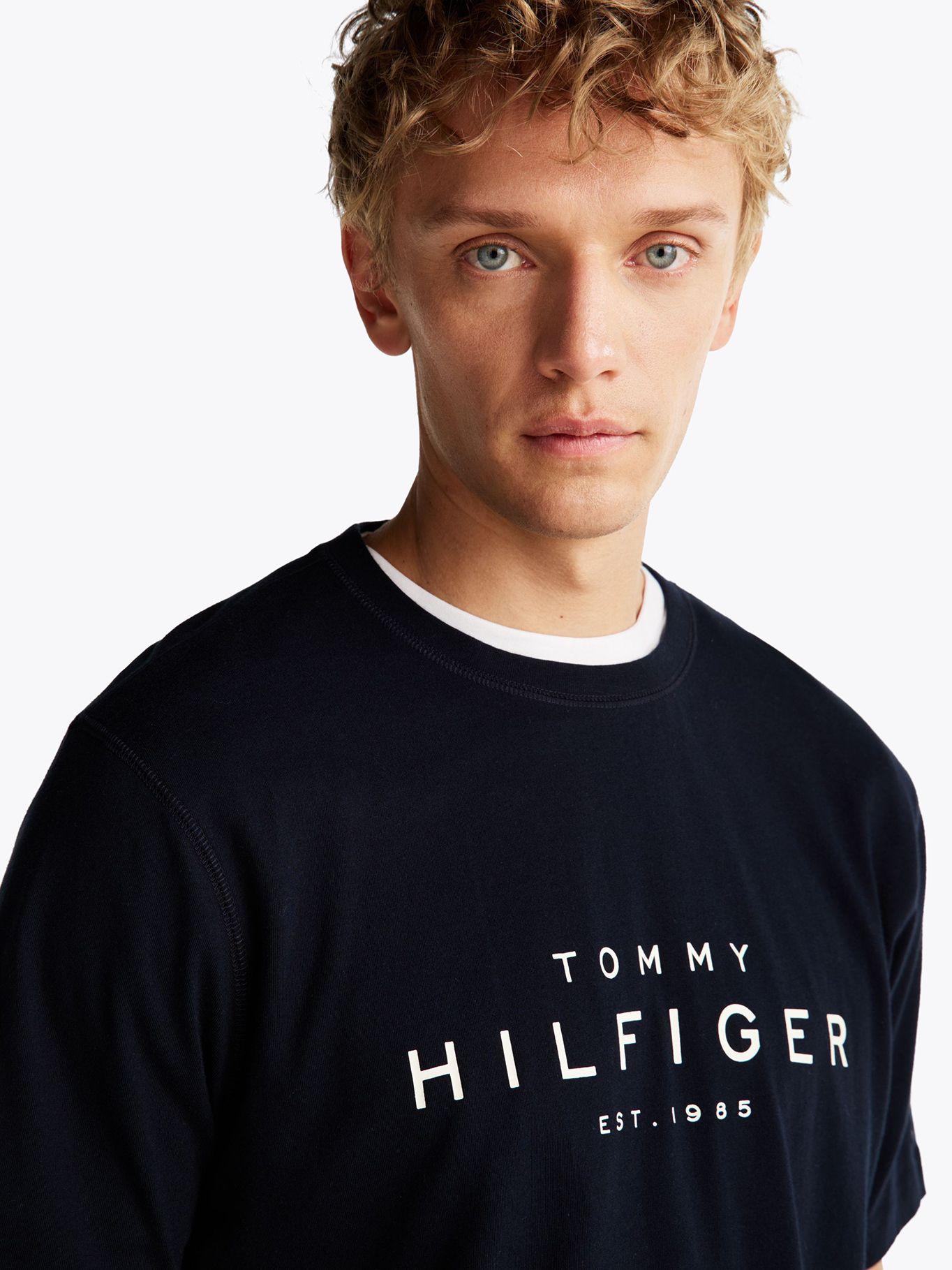 Polera Big Logo Regular Fit Azul Tommy Hilfiger-3