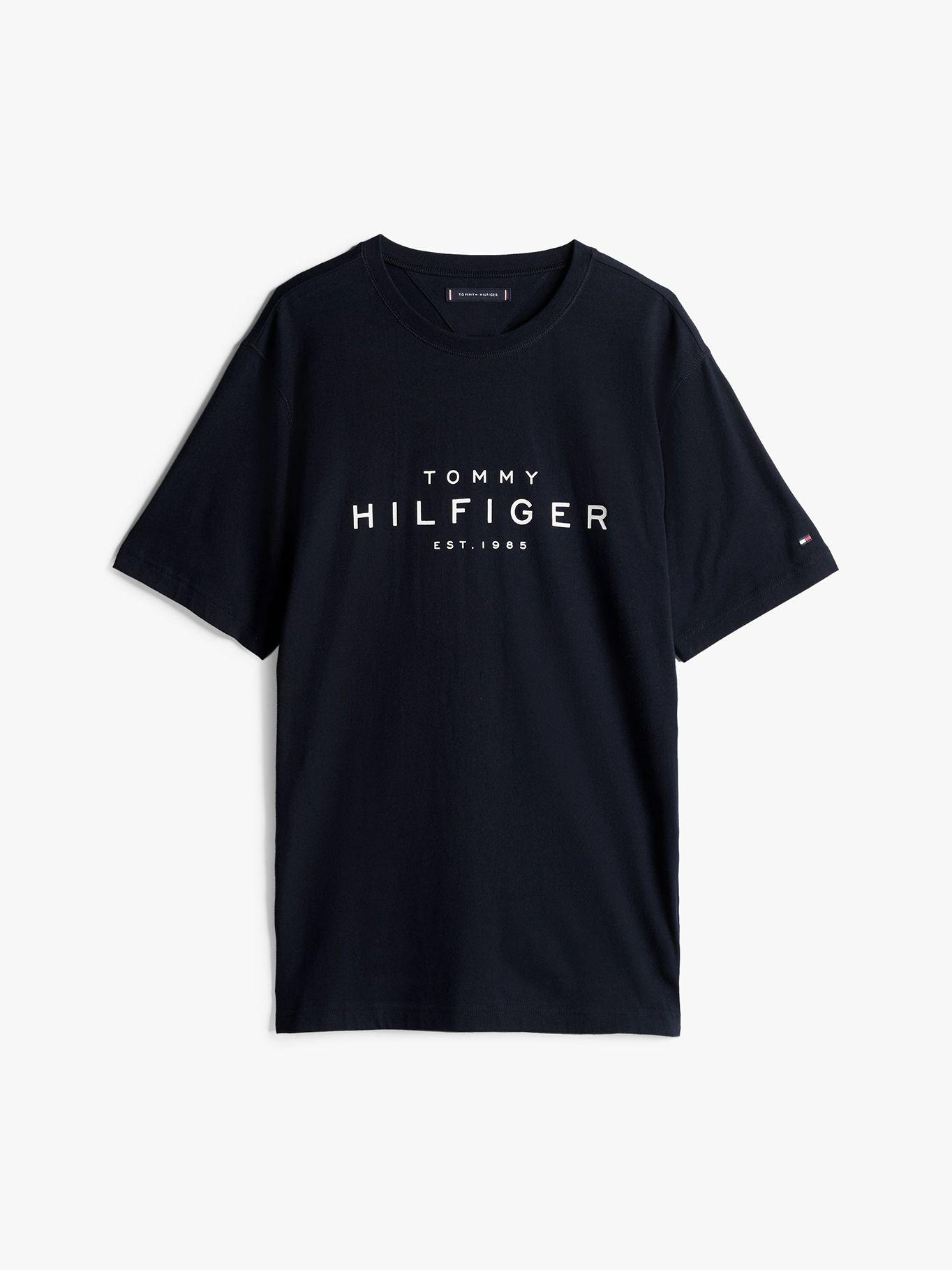 Polera Big Logo Regular Fit Azul Tommy Hilfiger-4