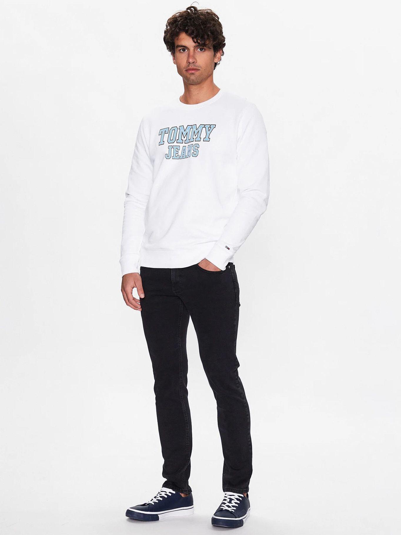 Polerón Regular Entry Graphic Blanco Tommy Jeans-1