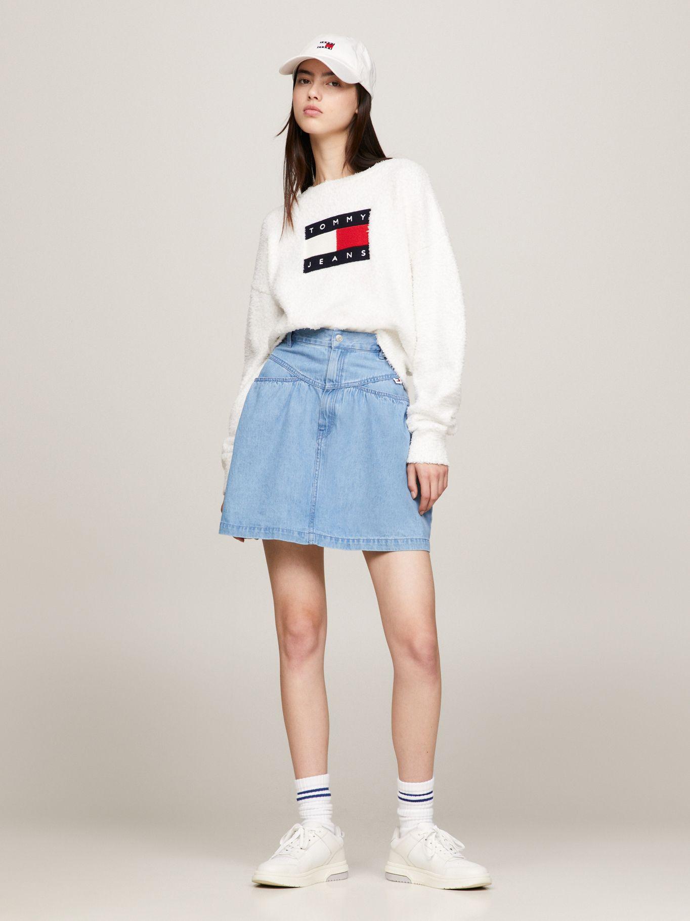 SWEATER RELAXED CENTER FLAG BLANCO TOMMY JEANS-1
