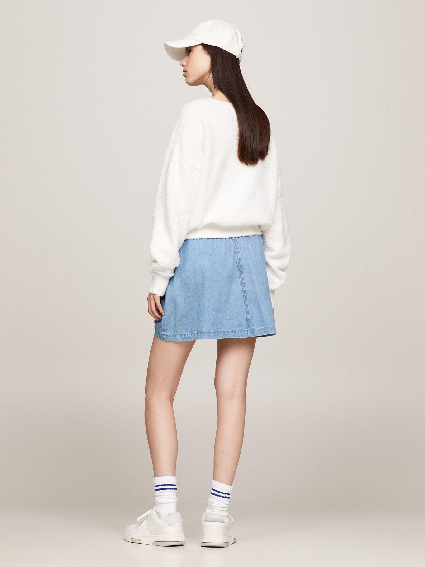 SWEATER RELAXED CENTER FLAG BLANCO TOMMY JEANS-2