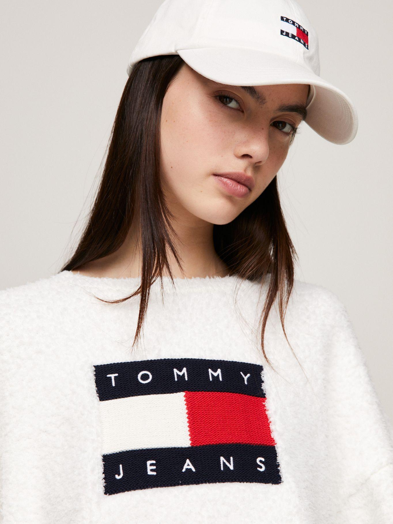SWEATER RELAXED CENTER FLAG BLANCO TOMMY JEANS-3