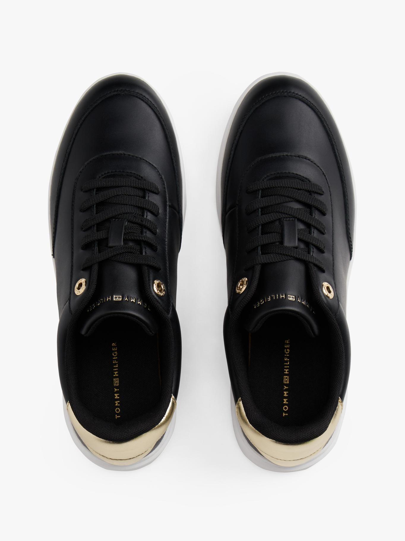 Zapatillas De Cuero Essential Chic Negro Tommy Hilfiger-3