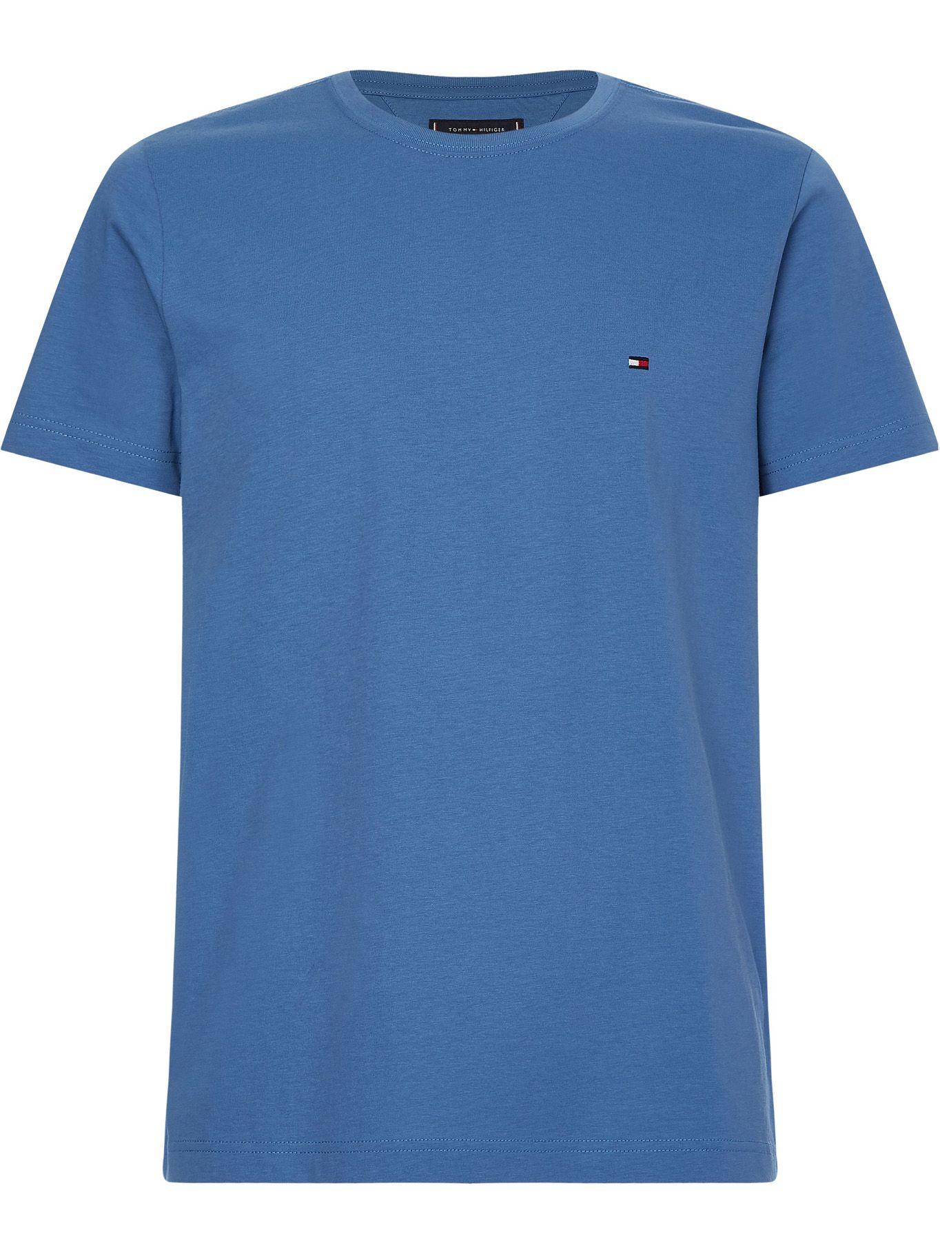Polera Essential Cotton C-Neck Slim Fit Azul Tommy Hilfiger-0