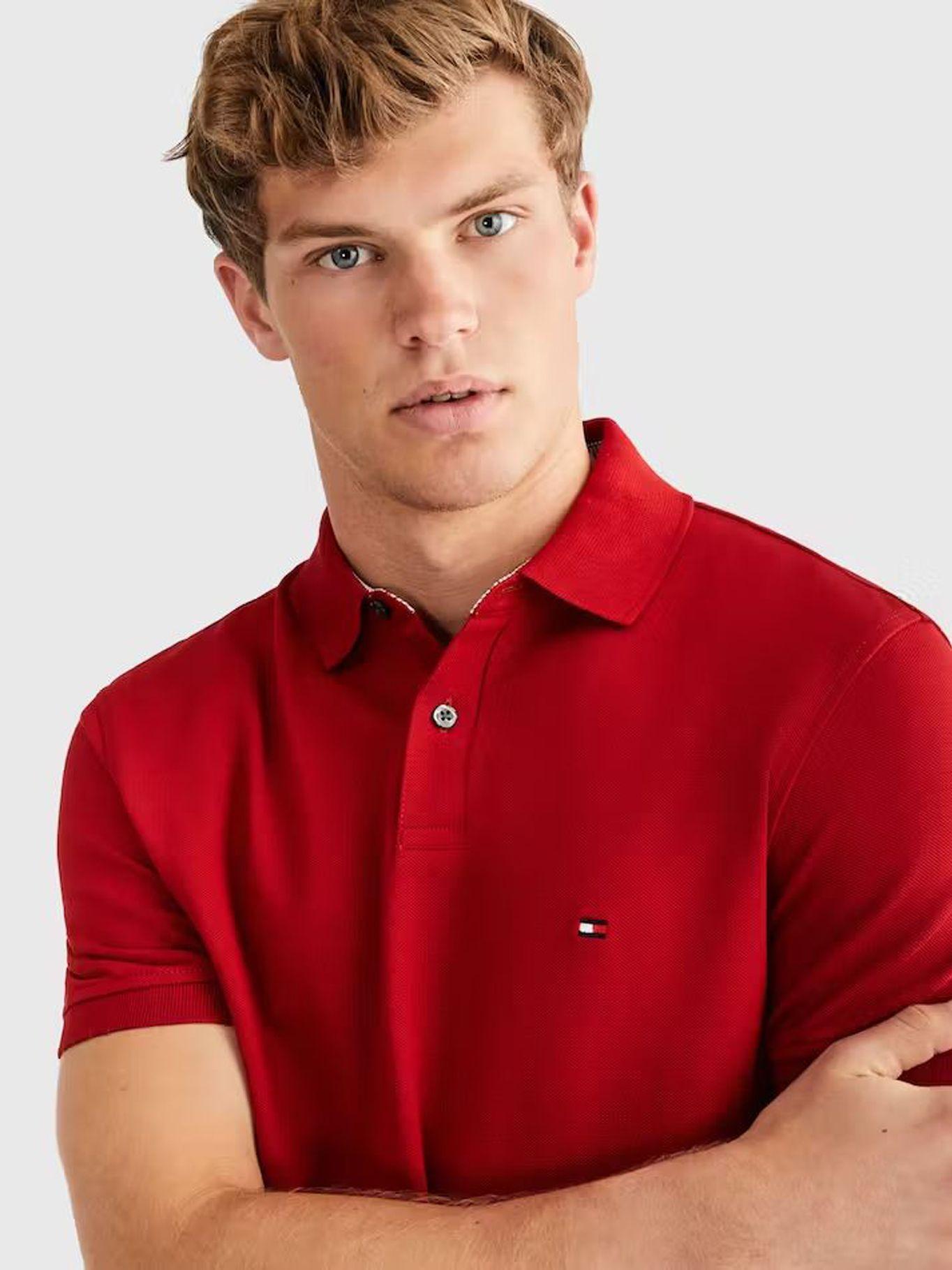 Polo Im 1985 Regular Fit Rojo XMP Tommy Hilfiger-3