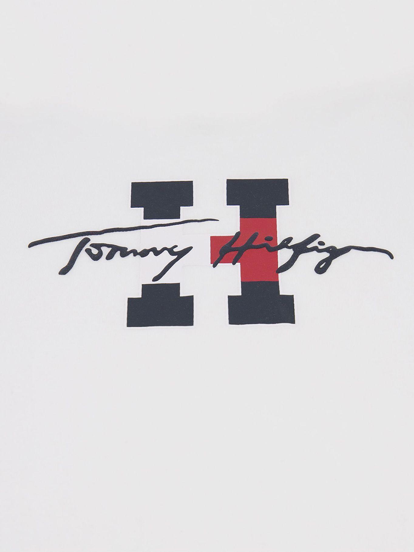 Polera De Niño Logo Script 100 Blanco Tommy Hilfiger-1
