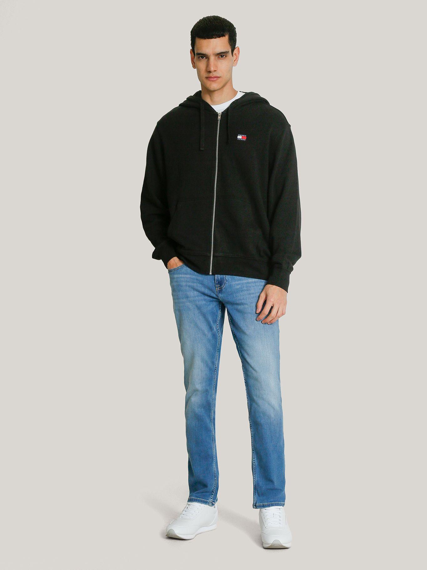Polerón Hoodie Solid Con Cierre Negro Tommy Jeans-1