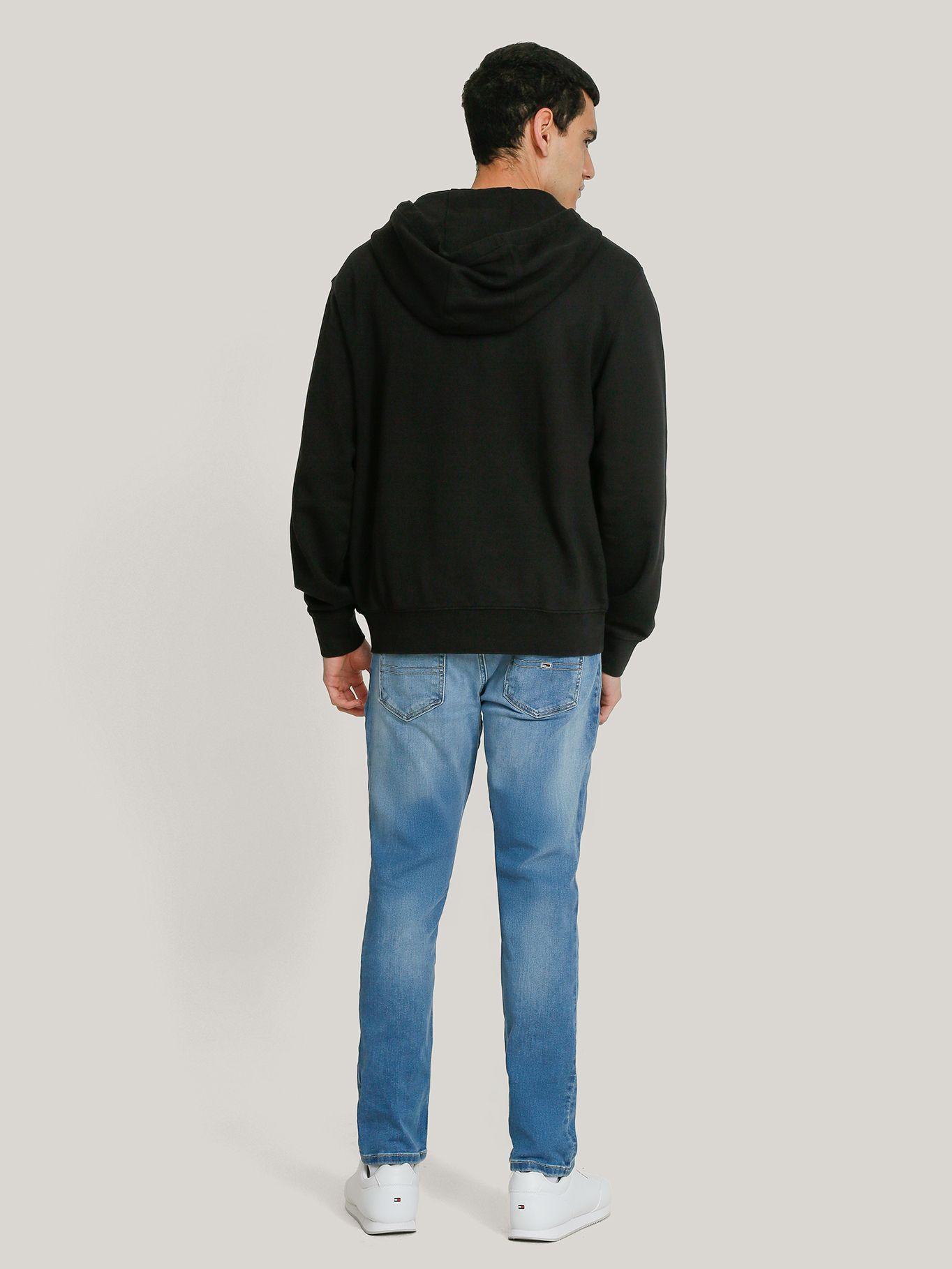 Polerón Hoodie Solid Con Cierre Negro Tommy Jeans-2