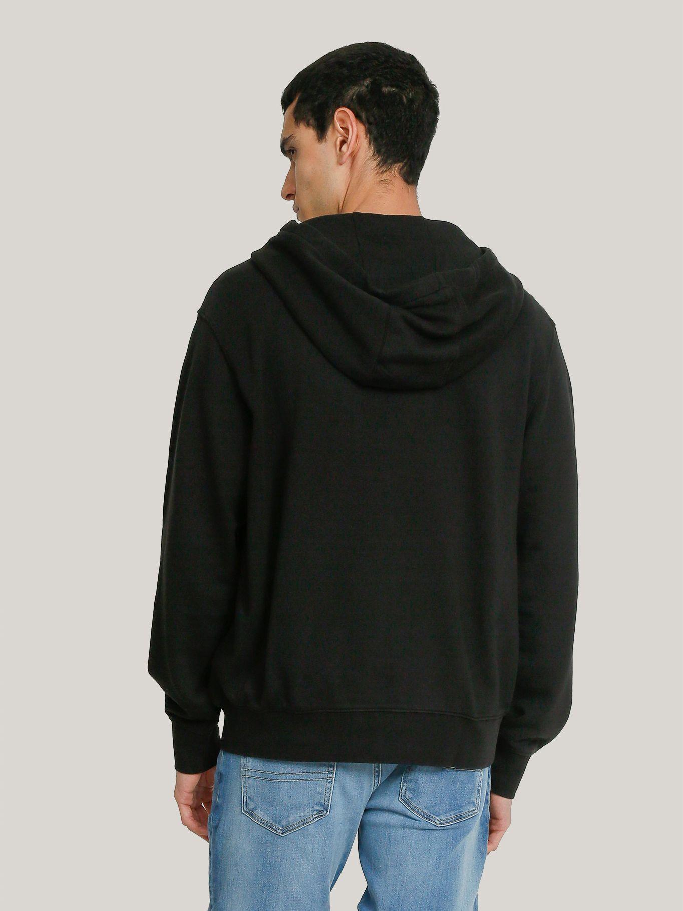 Polerón Hoodie Solid Con Cierre Negro Tommy Jeans-3