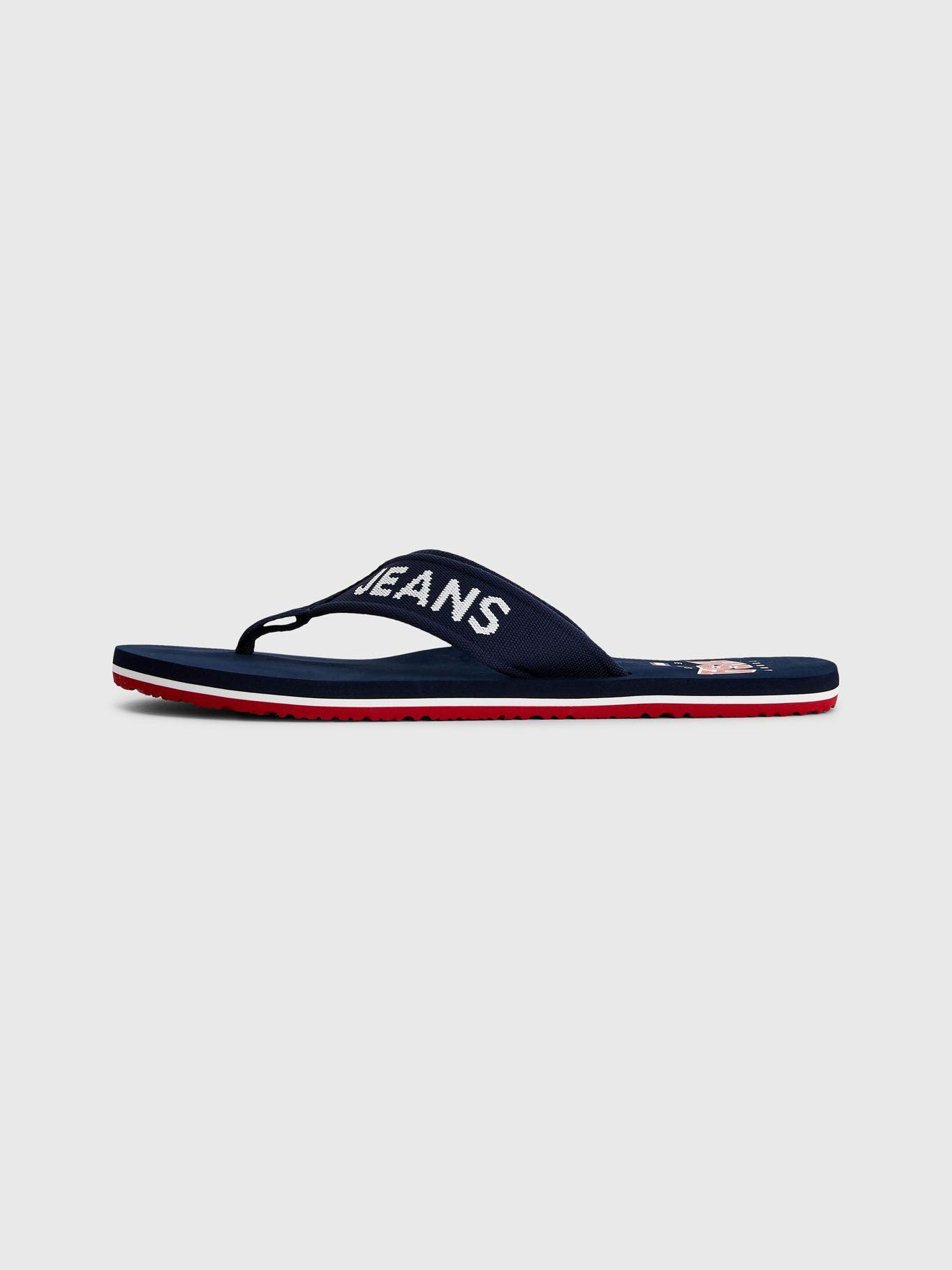 Sandalias Con Logo En Cinta Azul Tommy Hilfiger-4