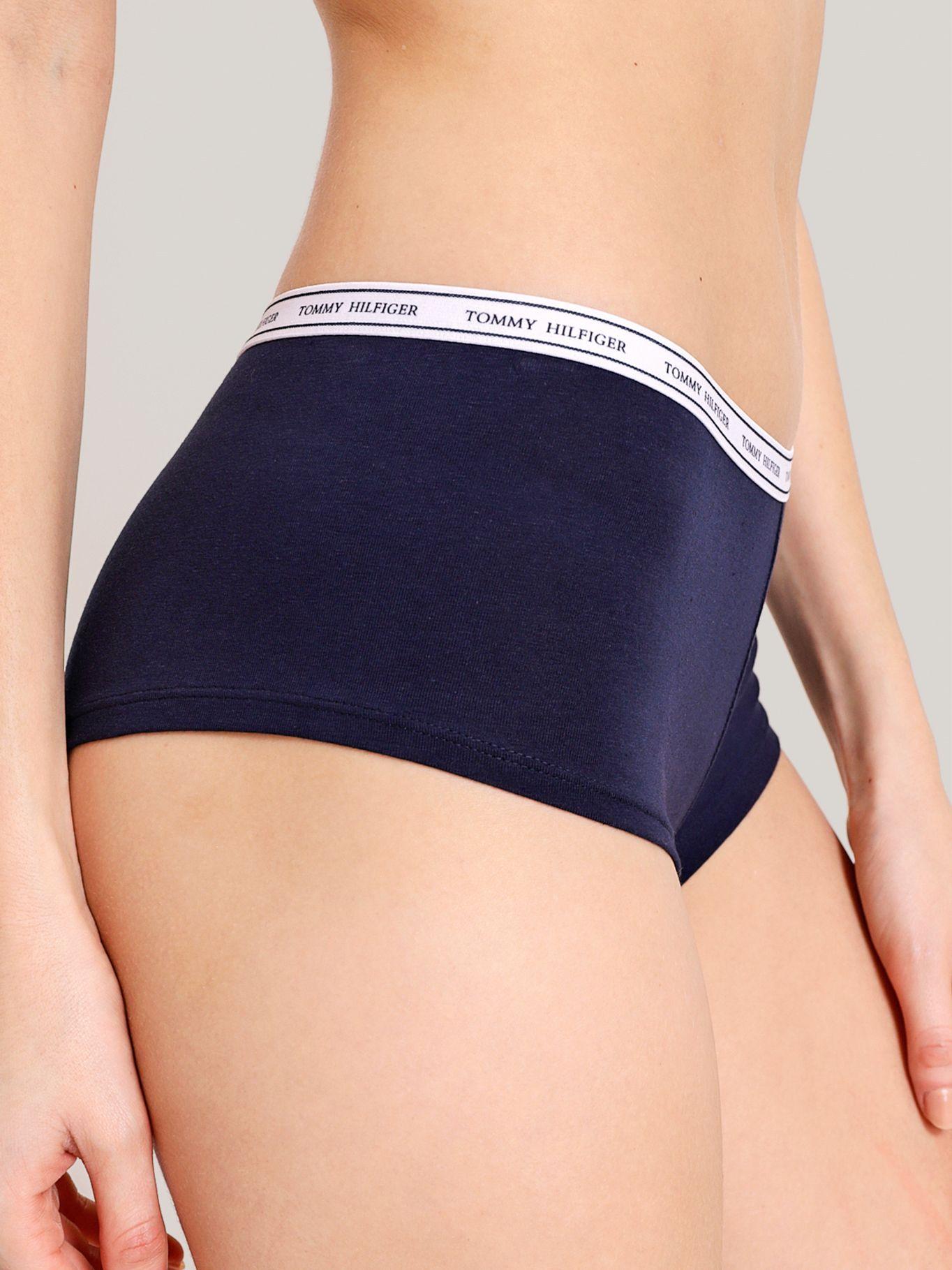 Calzón Boyshort Con Logo Azul Tommy Hilfiger-3