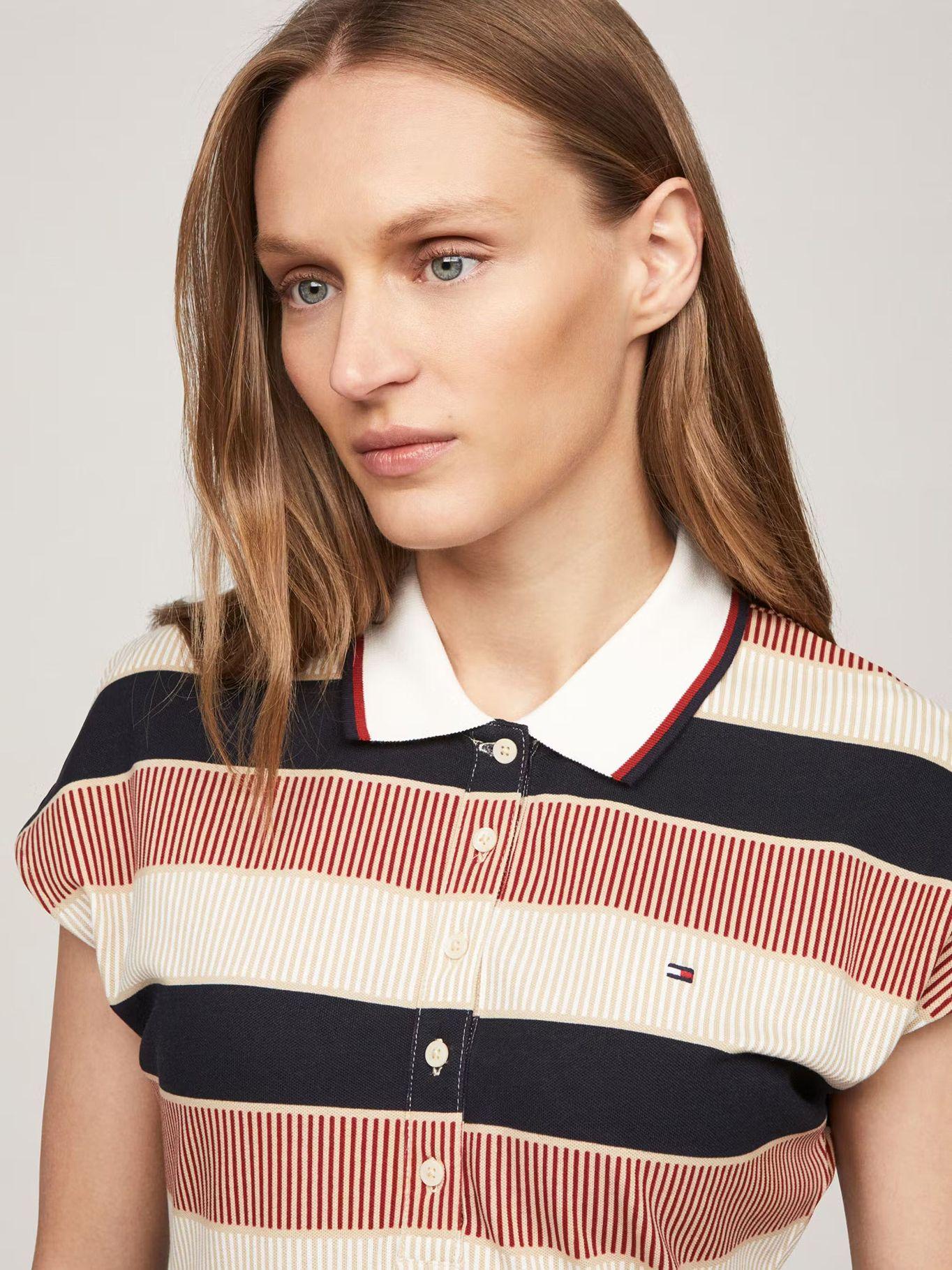 Vestido Estilo Polo - Rayas Multicolor Tommy Hilfiger-3