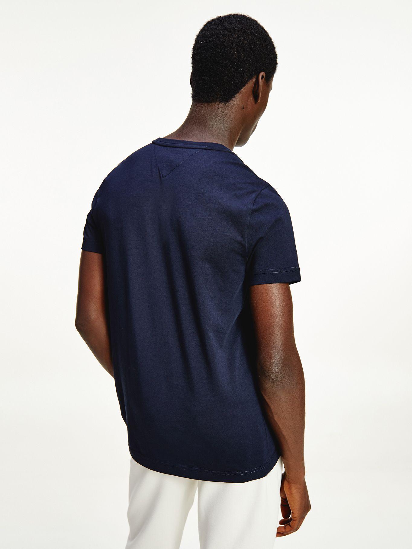 Polera Corporate Stripe Azul Tommy Hilfiger M23-1