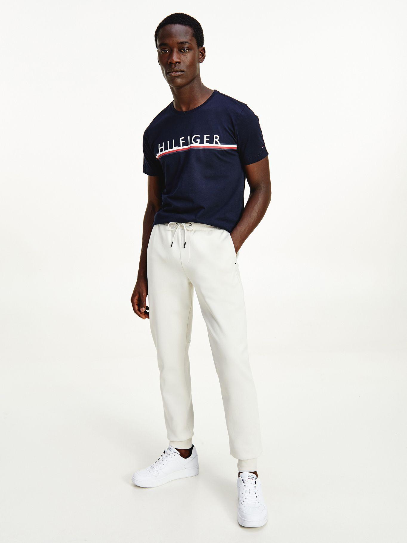 Polera Corporate Stripe Azul Tommy Hilfiger M23-0