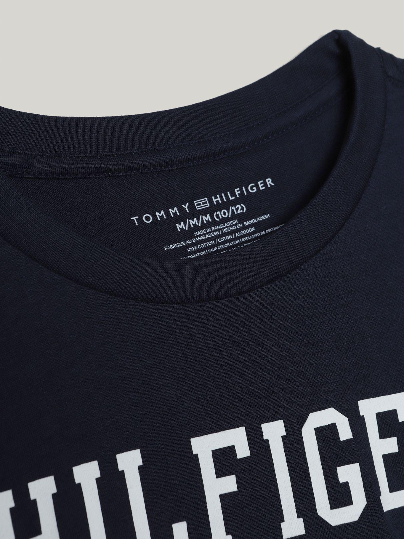 Polera De Niño Freshmen Con Logo Azul Tommy Hilfiger-3