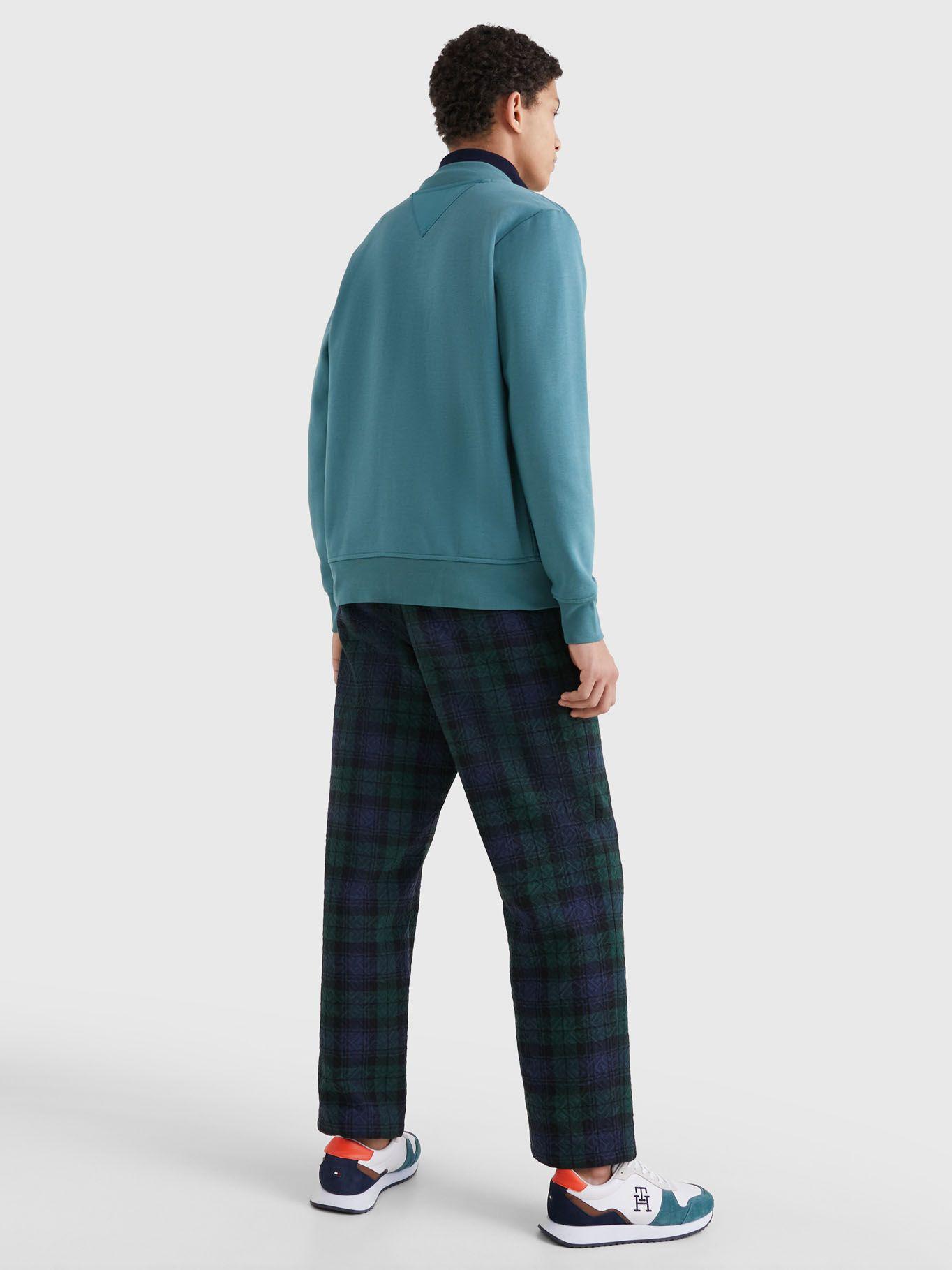 Chaqueta Bomber Mix De Texturas Verde Tommy Hilfiger-2