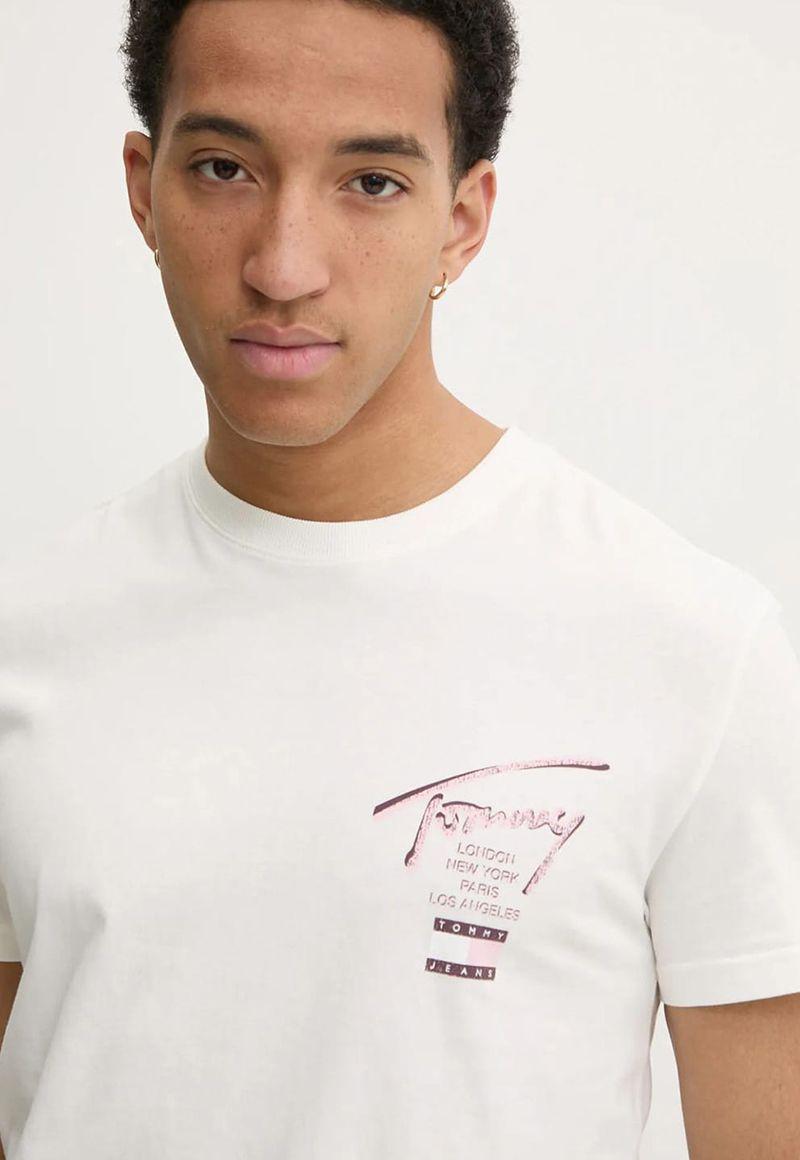 Polera Con Logo Signature Blanco Tommy Jeans-2