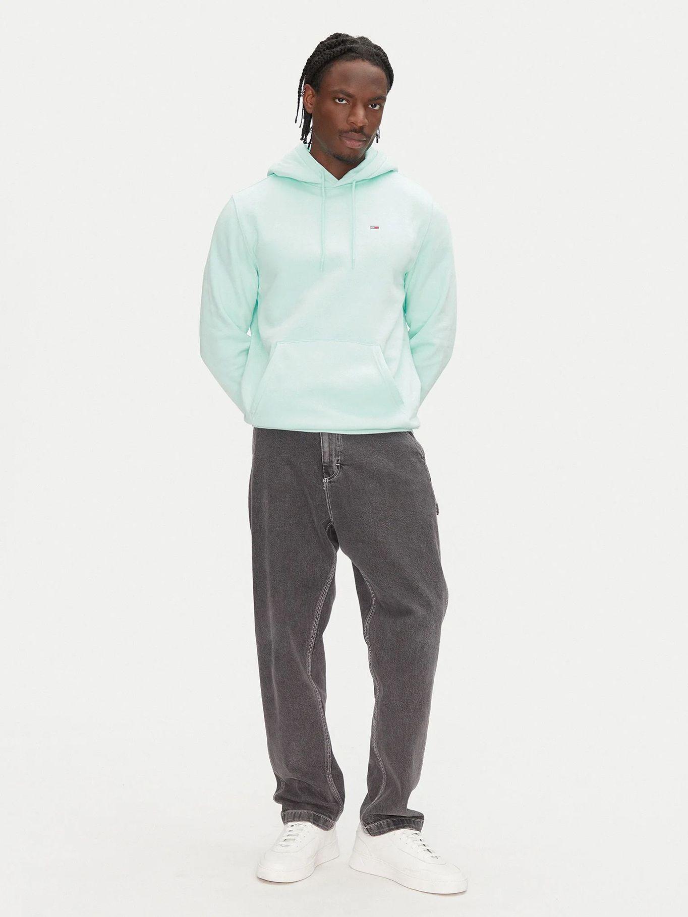 Polerón Hoodie Solid L6V Logo Verde Tommy Jeans-1