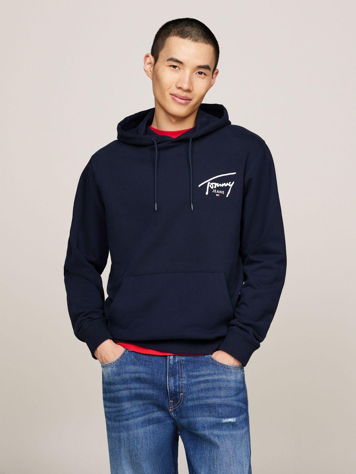 Polerón Hoodie Con Logo Distintivo Azul Tommy Jeans-0